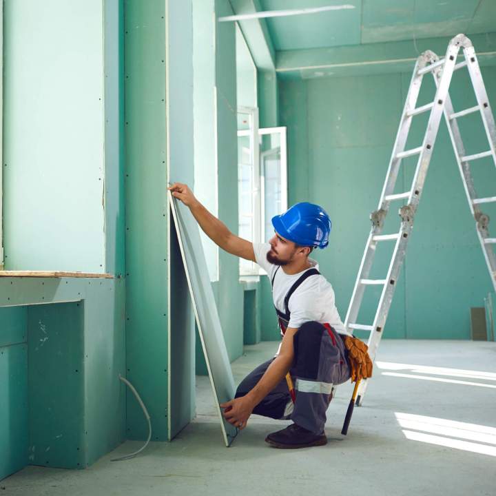 Pose de placo plâtre